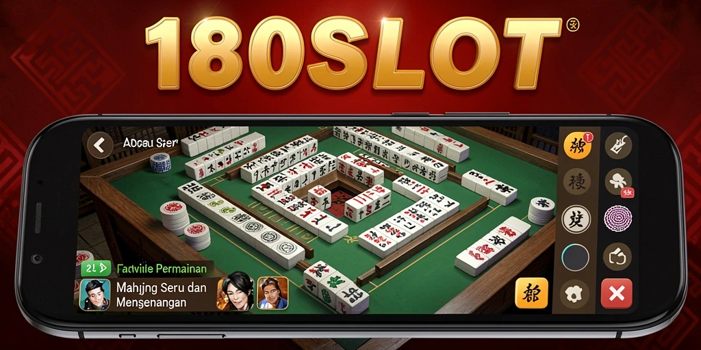 Screenshot gameplay menarik dari 180SLOT dengan grafis Mahjong yang menawan.