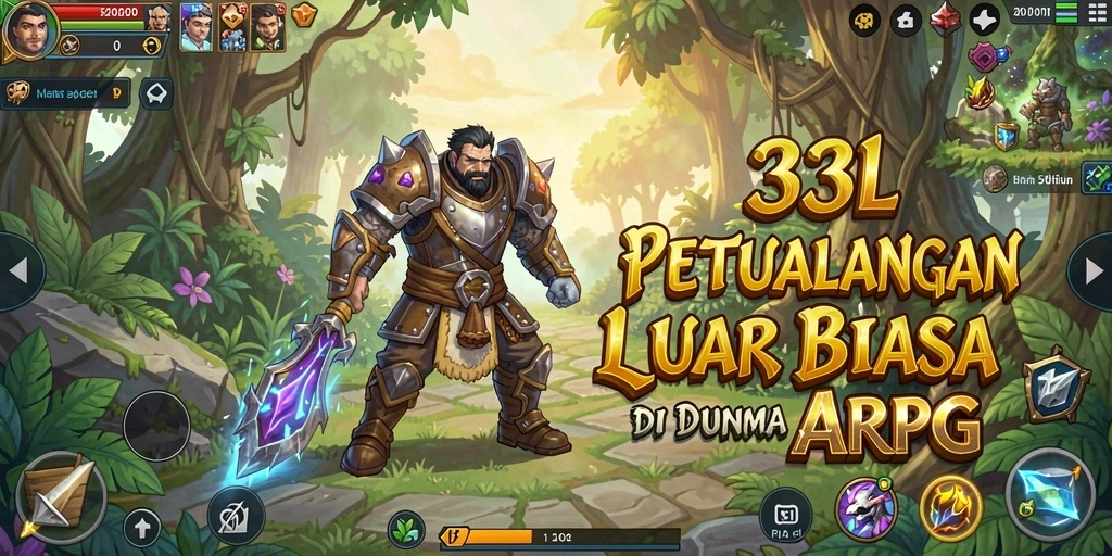 Screenshot 33L menampilkan aksi seru dalam pertarungan ARPG.