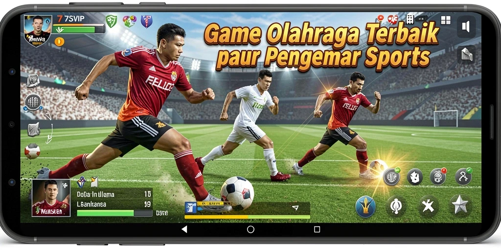 Tampilan gameplay seru dalam 7SVIP dengan pertandingan olahraga yang mendebarkan.