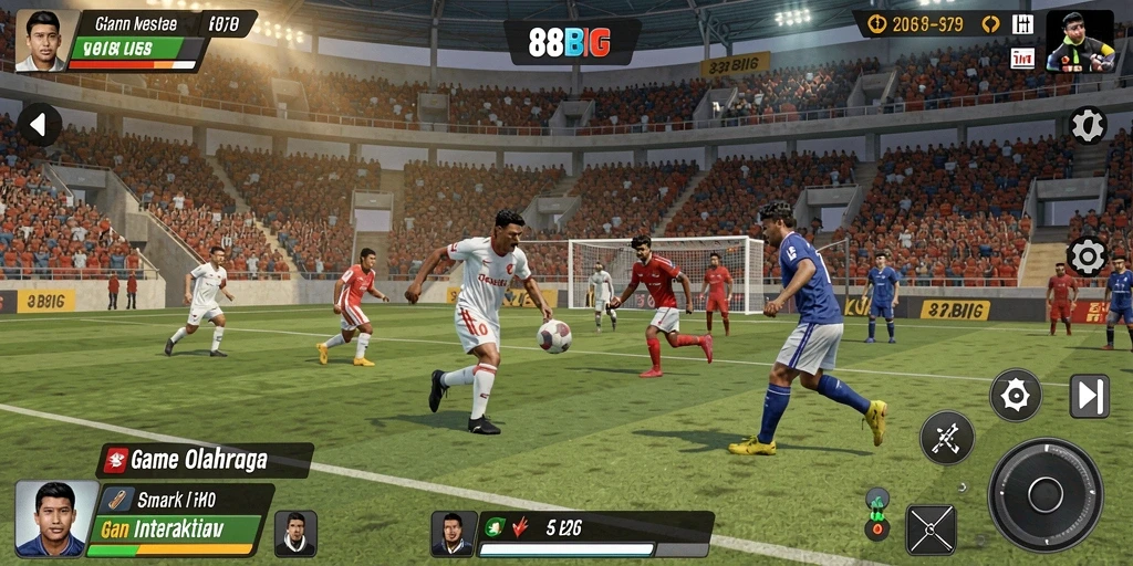 Gameplay 88BIG yang penuh aksi dan seru dalam olahraga.