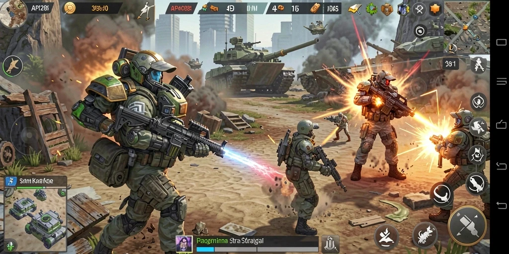Tampilan gameplay strategis menantang di API288.