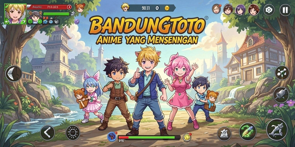 Screenshot gameplay BANDUNGTOTO dengan karakter Anime menarik.