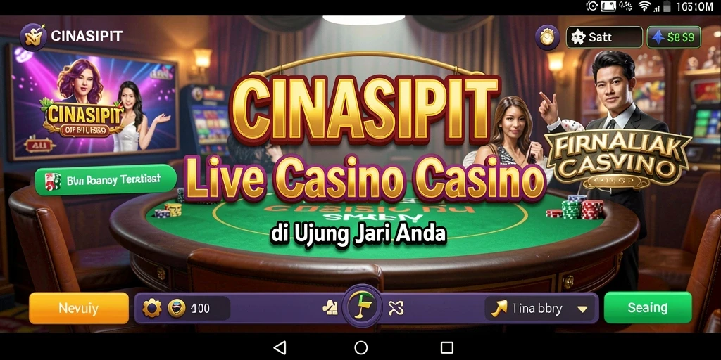 Tampilan gameplay Live Casino yang menarik dan interaktif di CINASIPIT.