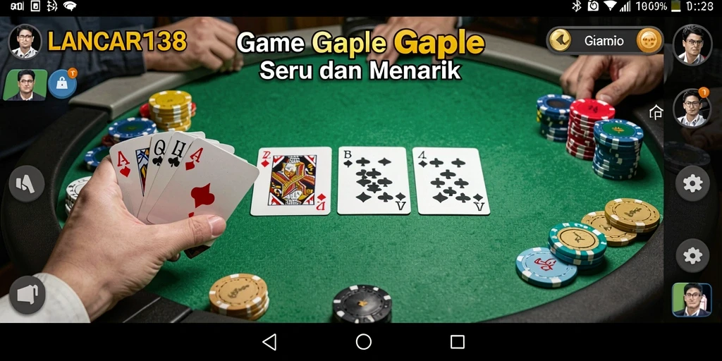 Tampilan gameplay Gaple yang menarik di LANCAR138.