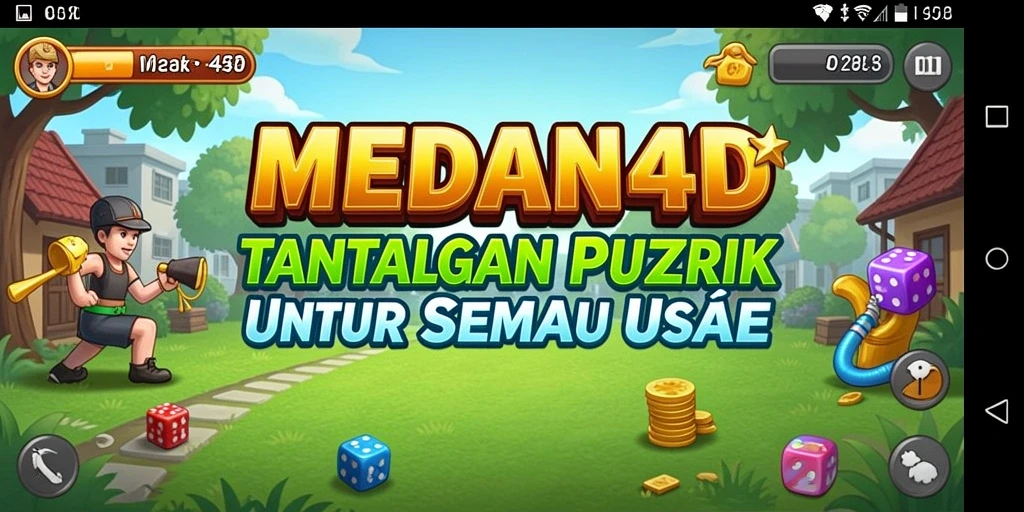 Tangkapan layar MEDAN4D menampilkan gameplay puzzle yang seru dan menantang.