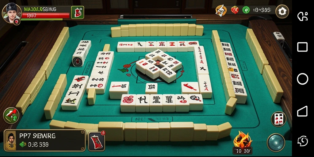 Screenshot gameplay PP7 dengan desain ubin Mahjong yang menawan.