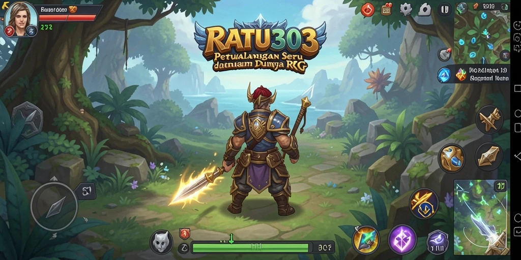 Screenshot utama RATU303 menampilkan aksi RPG yang mendebarkan dan karakter yang memukau.