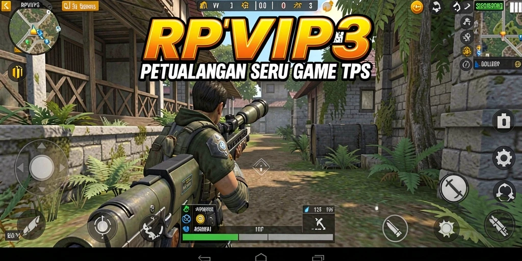 Screenshot gameplay TPS RPVIP3 yang mendebarkan dan seru.