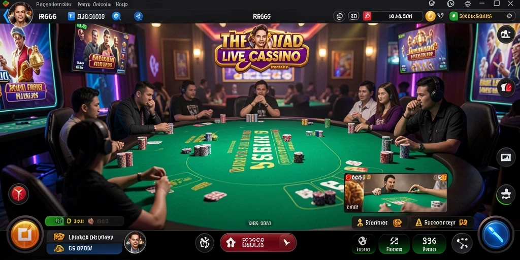 Tampilan screenshot gameplay Live Casino yang seru dan interaktif.
