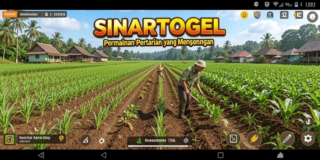 Tampilan gameplay SINARTOGEL yang menampilkan suasana ladang yang subur.