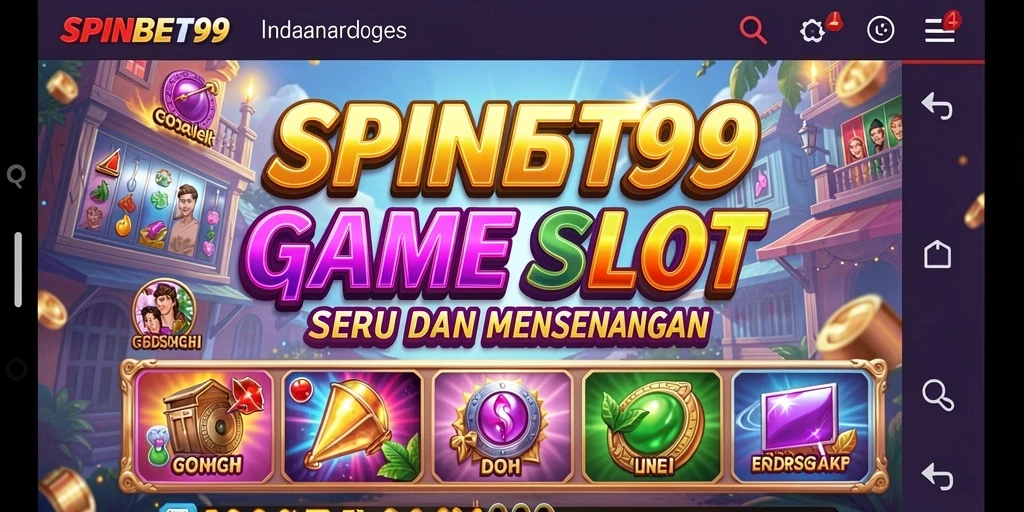 Tampilan gameplay SPINBET99 yang menakjubkan dan penuh warna.