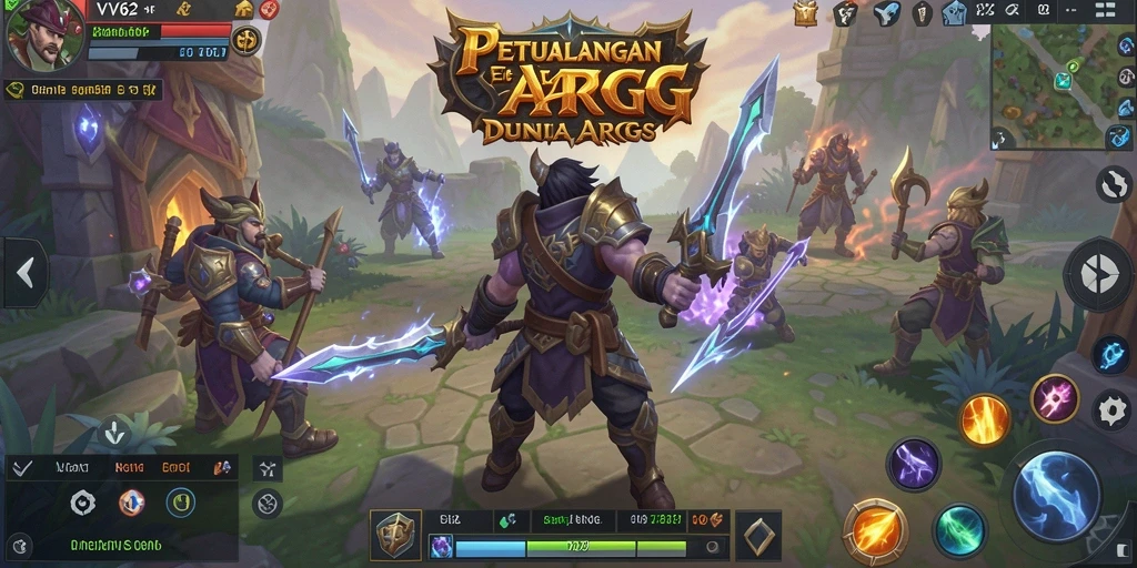 Tampilan grafis menakjubkan saat pertarungan dalam game ARPG.